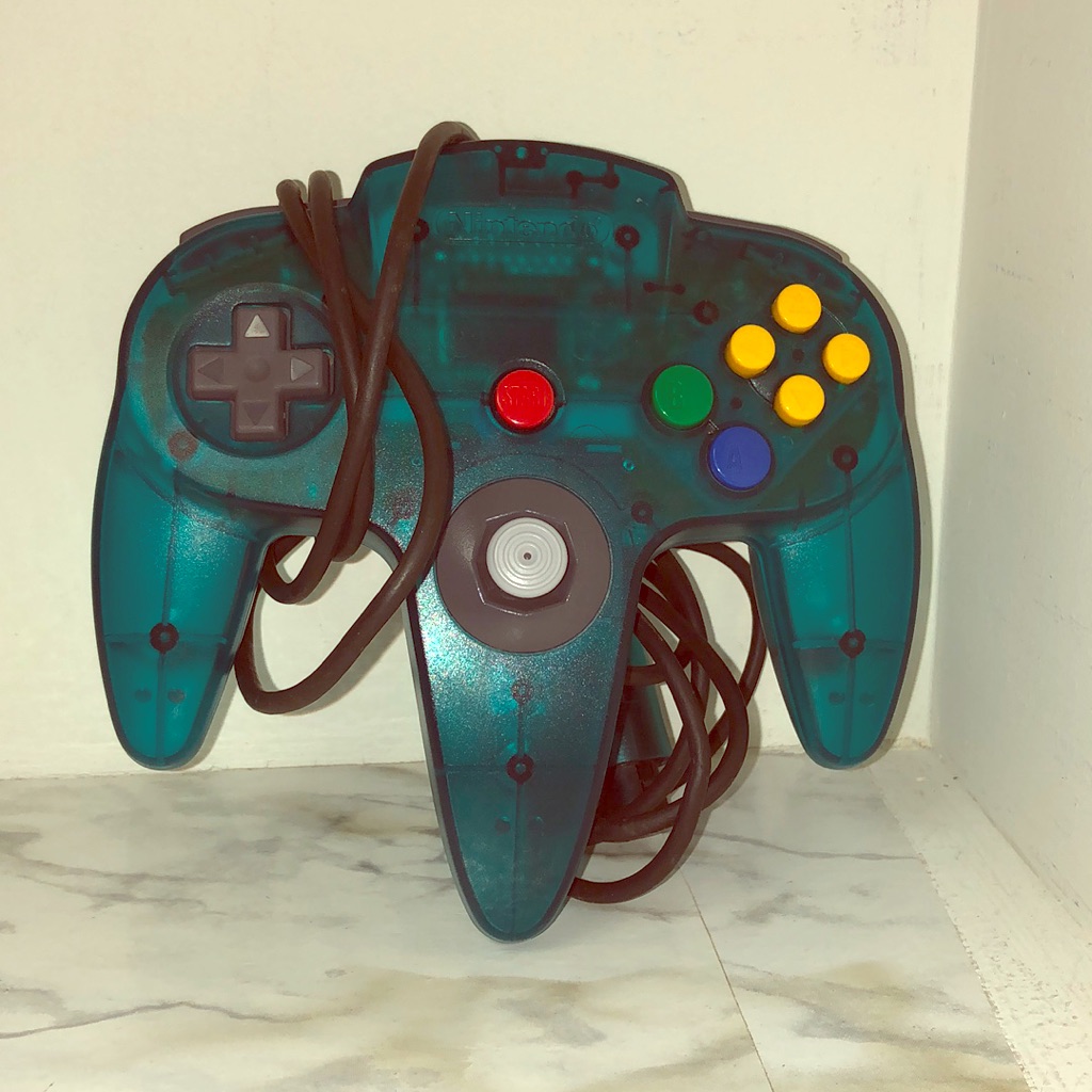 Blue Ice Nintendo 64 Controller - Vintage Gaming Accessory